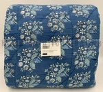 Pottery Barn Regan Floral Handcrafted Reversible Quilt Blue Full Queen #T1071. Fixed Price $269.21.