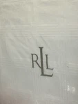Ralph Lauren Suite Glen Plaid White Queen Coverlet / Nightspread 90" X 95" Nip. Fixed Price $165.00.