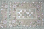 Pem American Sham Set Patchwork Floral Embroidered Quilted Shabby Chic Cottage. Fixed Price $28.00.