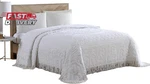 Beatrice Home Fashions Medallion Chenille Bedspread, King, White. Fixed Price $97.23.