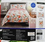 4PC King Peaches Reversible Quilt & Shams Set With Tote Mainstays Farmhouse. Fixed Price $29.99.