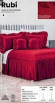 Rubi Colcha Satinada Ruffled Bedspread Set Full-queen Solid Red. Fixed Price $120.00.
