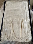 Ralph Lauren Home Blue Label 100% Linen Euro SHAM(1) With Lace Trim Cream. Fixed Price $85.00.