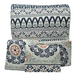 Pottery Barn Pia Medallion King Quilt & 3 Euro Shams Luxury Bedding Set New. Fixed Price $329.99.