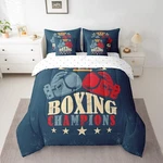 Maznfei 7 Pieces Boxing Comforter Set Twin Size, Red And Blue Gloves B.... Fixed Price $80.01.