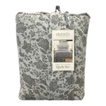 Details By Becki Owens 3 Piece Diamond Stitch Floral Quilt Set W/ Tote (grey,. Fixed Price $42.99.