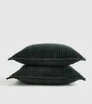 Nwt Quince Cotton Velvet Channel Quilt Sham Set King Forest Green Pillow Ret $65. Fixed Price $42.99.