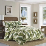 Tommy Bahama - Queen Quilt Set Reversible Cotton Bedding Matching Shams Soft. Fixed Price $106.76.