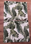 Tommy Bahama Pillow Sham Set Fiesta Palms Quilted Tropical Leaf 24 X 30. Fixed Price $20.54.
