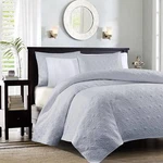 Madison Park Quebec King/cal Gray Coverlet Mini Set. Fixed Price $52.00.