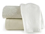 Peacock Alley Vienna White Coverlet Queen Size. Fixed Price $305.00.