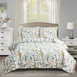 Ycosy Floral Quilt Set Full Queen Reversible Countryside Bedspread Coverlet. Fixed Price $71.86.