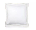 Ralph Lauren Spencer Border Sateen White Tan Euro Sham $135 Retail New. Fixed Price $24.99.
