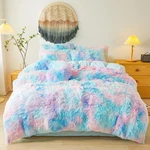 Besfunny Shaggy Fluffy Tie Dye Light Blue Comforter Twin,. Fixed Price $73.90.