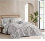 West Park Margueritte 5-PIECE King Quilt Set Grey White Floral New With Tags. Fixed Price $59.95.