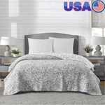 Lightweight Reversible Floral Quilt Full Queen Cozy Stitched Coverlet Bedding Us. Fixed Price $46.22.