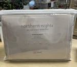 Northern Nights Twin Dobby Stripe Cotton 650FP Down Blanket - Linen. Fixed Price $129.95.