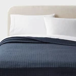Full/queen Jersey Quilt Dark Navy Blue - Threshold: Cotton Knitted. Fixed Price $33.99.