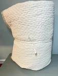 Pottery Barn Cross Stitch Velvet Quilt King Cal Ivory Read. Fixed Price $69.00.
