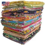 Marubhumi 10 Pieces Mix Lot Of Indian Kantha Quilts Cotton Bed Cover Throw Old. Fixed Price $141.73.