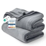 Bedsure Gentlesoft Fleece King Size Blankets For (108" X 90"), Grey. Fixed Price $48.64.