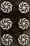 Antique 800 Silver French Paste Strass-pierced 6-BUTTON Set Art Nouveau. Fixed Price $250.00.