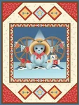 Teddy Bear Cowboy Baby Wall Hanging Quilt Top Panel Fabric 100% Cotton. Fixed Price $7.29.