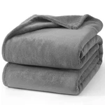 Hansleep Fleece Twin Size Grey, Soft Cozy Blanket, Fuzzy Flannel.... Fixed Price $23.72.