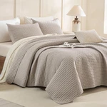 Cozytide King Size QUILT110X98STONE-WASHED Cotton Linen Colored Bedspread. Fixed Price $241.36.