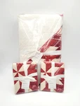 Pottery Barn Christmas Noelle Star Handcrafted Quilt King & 2 Euro Shams New. Fixed Price $499.95.