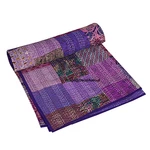 Decoravenue Patchwork Kantha Quiltthrow Handmade Silk Coverbedding. Fixed Price $90.00.