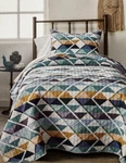 2 Pc Pendleton Serrado Twin Coverlet & Sham Set Nip. Fixed Price $191.25.