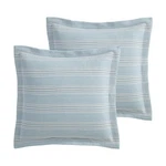 Clayton Stripes Blue Euro Sham Set Of 2 - Levtex Home. Fixed Price $54.99.