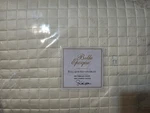 Belle Epoque 420-THREAD Count Quilted Coverlet, Full, Champagne. Fixed Price $125.00.