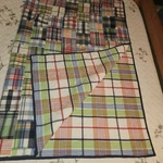 Pottery Barn Kids Madras Plaid Quilt Full/queen & Curtain Panals Set Of 2 44X84. Fixed Price $95.99.