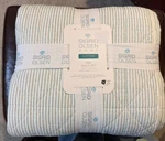 Sigrid Olsen Cotton Striped Green And King Quilt Set 106 X92. Fixed Price $111.96.