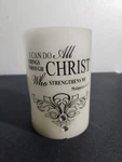 Collections Etc Led Christ Strengthens Flameless Candle Philippians 4:13 Works. Fixed Price $6.99.