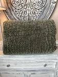 Pottery Barn Washed Velvet Handcrafted King/cal. Quilt Loden Nwot. Fixed Price $219.94.