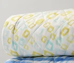 Sferra Geometrico Queen Quilt Multicolor Diamond Cotton Percale Print Italy New. Fixed Price $150.00.