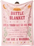 Steadstyle Cancer Care Gifts Blanket For Her Him, Fighter Inspirational Q. Fixed Price $40.80.