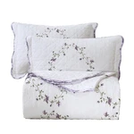 Vctops Purple Floral Embroidered Bedspread Set Oversize Queen 3 Piece. Fixed Price $179.99.
