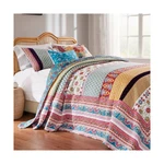 Greenland Home Thalia Quilted Bedding Set, 3-PIECE Jumbo King, Tango, One. Fixed Price $171.39.