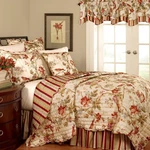 Waverly Charleston Chirp 3 Piece Quilt Set - 100% Cotton Light Weight Bedding.... Fixed Price $192.30.
