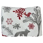 Levtex Home Woodland Animals Christmas Quilted Throw Blanket, 50X60 Reversible. Fixed Price $50.88.