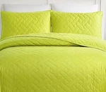 Trina Turk Dream Weaver 3P King Coverlet Set Green Nip $288 Beautiful Very Soft. Fixed Price $120.64.