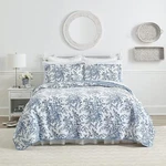 Laura Ashley Home Quilt Set Reversible Cotton Bedding With Matching Sham,. Fixed Price $93.24.