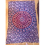 Boho Mandala Tapestry 52X80 Cotton India Block Print Wall Hanging Bedspread. Fixed Price $22.36.