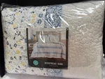 Martha Stewart Floral Scallop Vine King Cotton Quilted Bedspread Floor Length. Fixed Price $89.00.