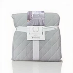 Papier & Chaud 3PC Set Queen Size Gray Diamond Quilted Comforter Shams. Fixed Price $24.99.