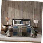 Eddie Bauer - Quilt Set, Premium Cotton Full/queen Classic Patchwork Green. Fixed Price $100.58.